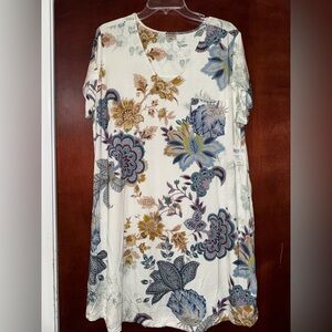 New Soma XXL Floral Sleepshirt